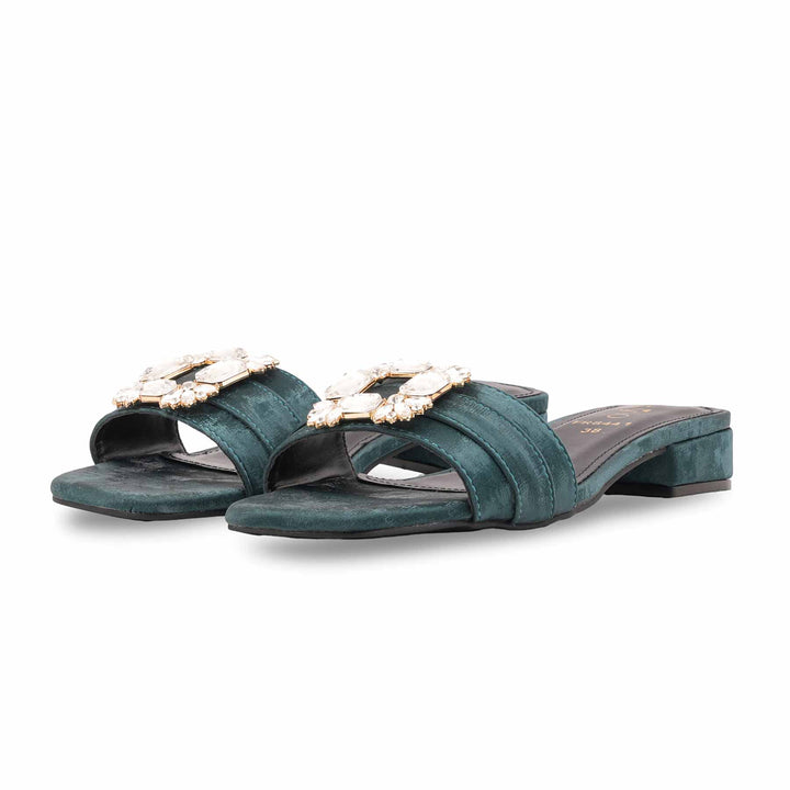 Green Formal Slipper For Women FR8441