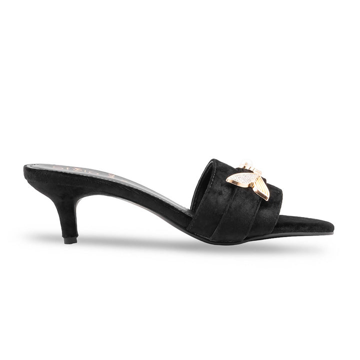 Black Formal Slipper For Women FR8442
