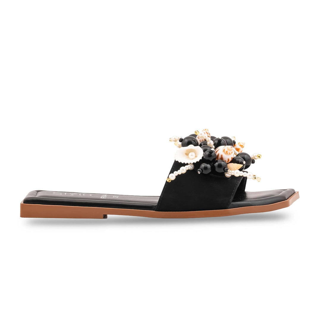 Black Formal Slipper For Ladies FR8444