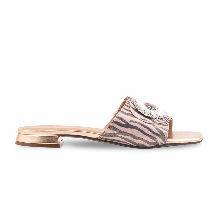 Peach Formal Slipper For Ladies FR8445