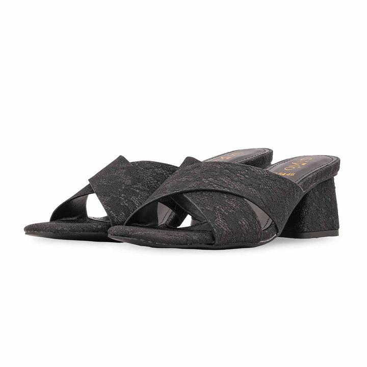 Black Formal Slipper For Women FR8446