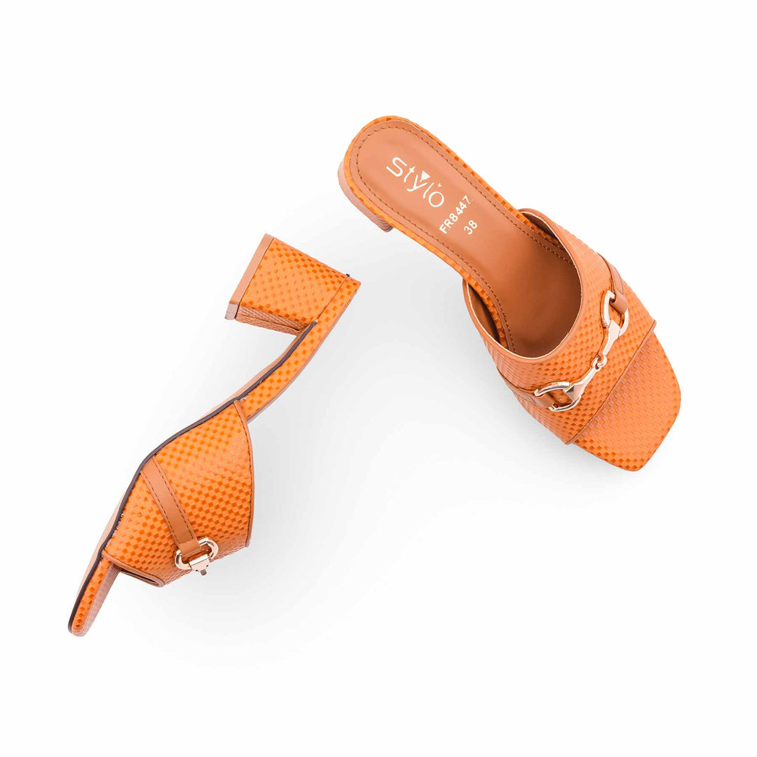 Tan Formal Slipper For Ladies FR8447