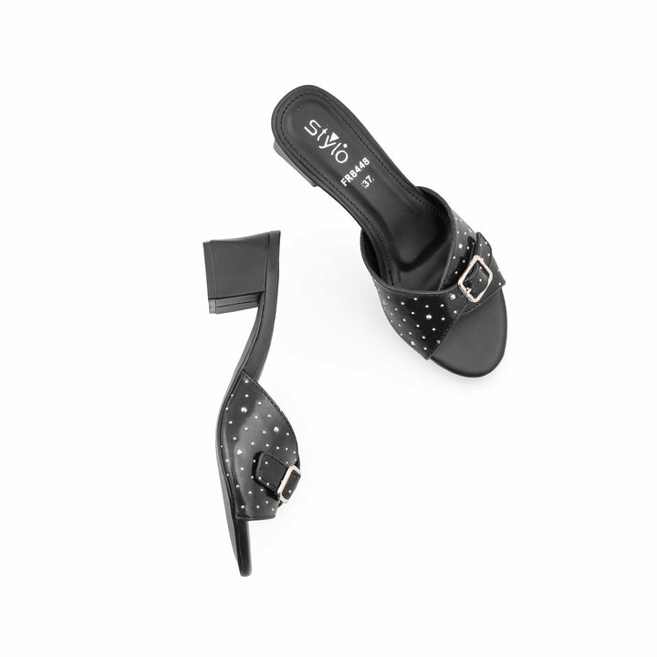 Black Formal Slipper For Women FR8448