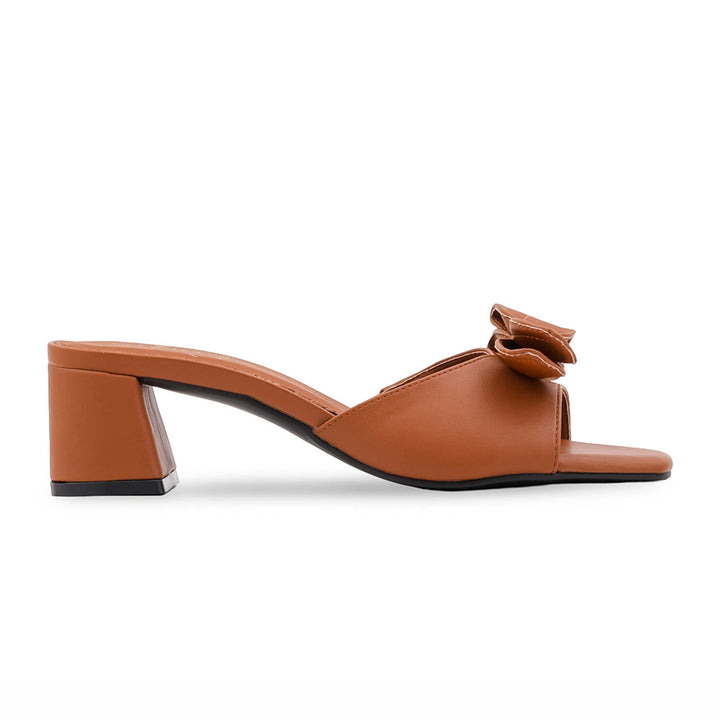 Tan Formal Slipper For Women FR8449