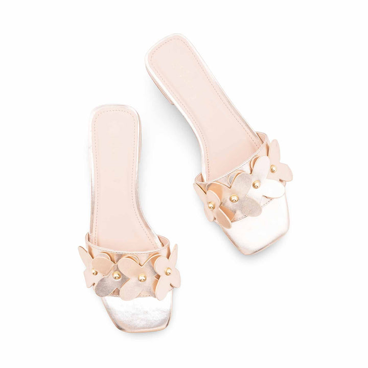 Golden Formal Slipper For Ladies FR8450
