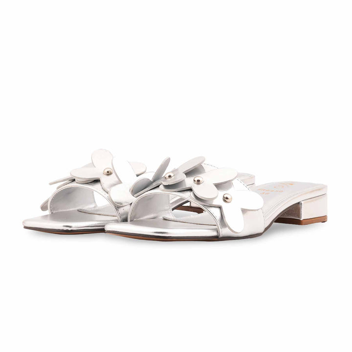 Silver Formal Slipper For Ladies FR8450
