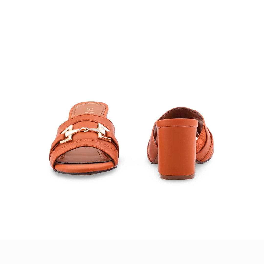Orange Formal Slipper For Ladies FR8452