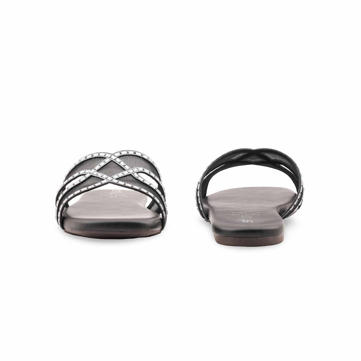 Black Formal Slipper For Ladies FR8458
