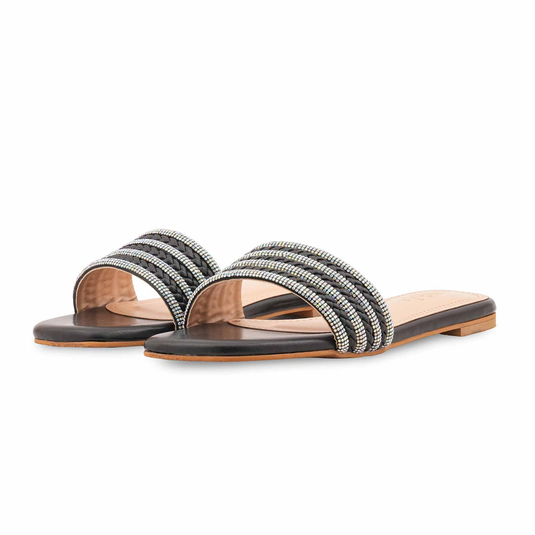 Black Formal Slipper For Ladies FR8463
