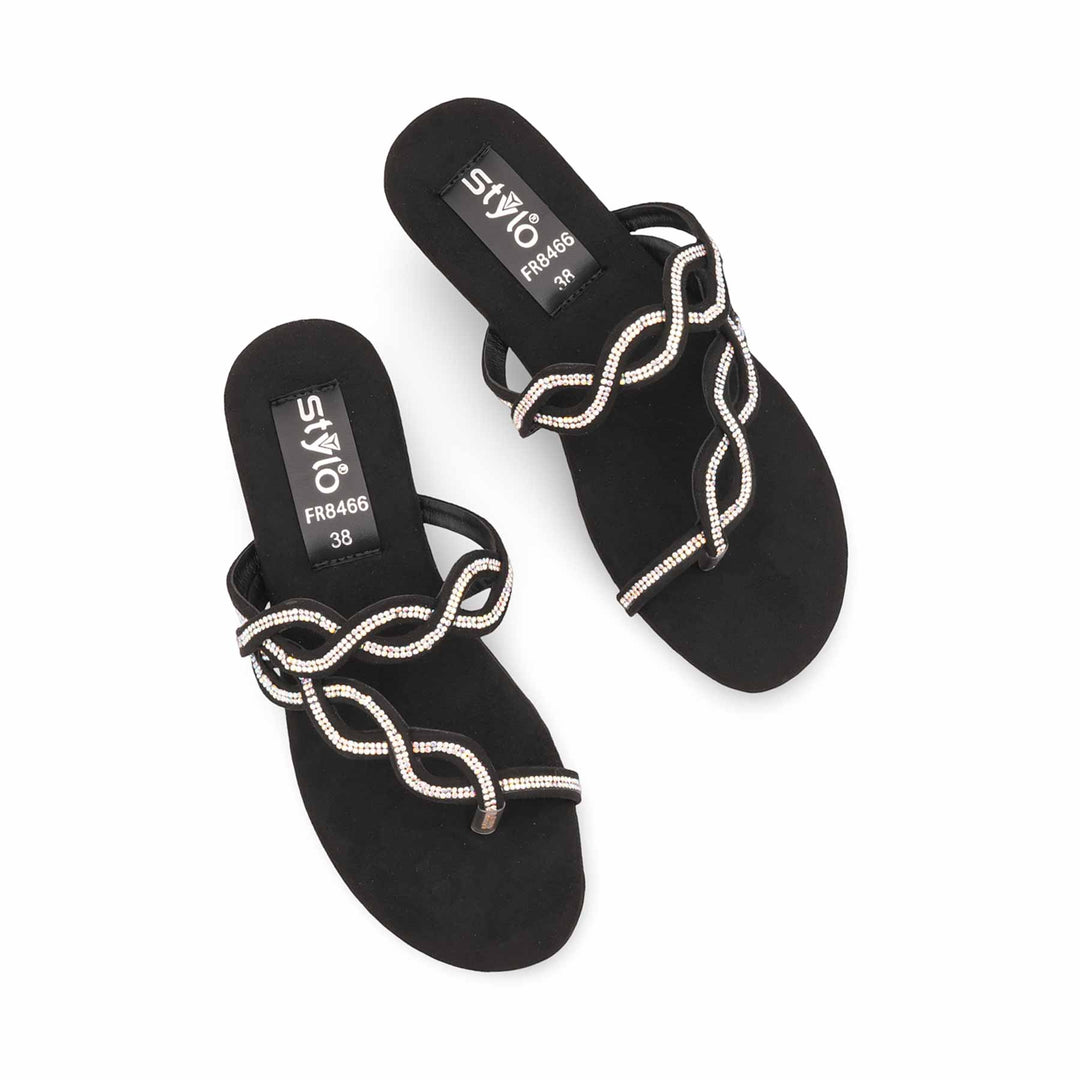 Black Formal Slipper For Women FR8466