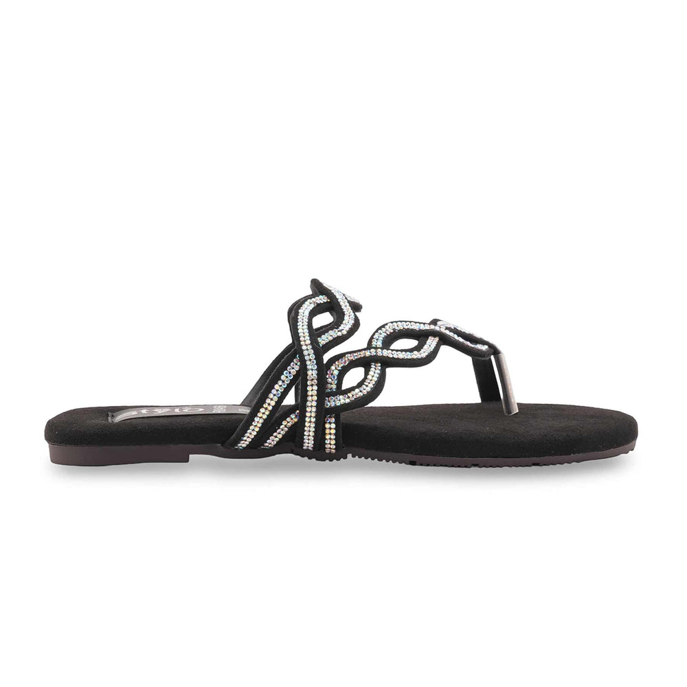Black Formal Slipper For Women FR8466