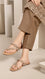 Beige Formal Slipper For Women FR8466