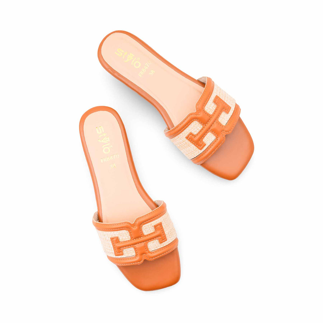Mustard Formal Slipper For Ladies FR8470