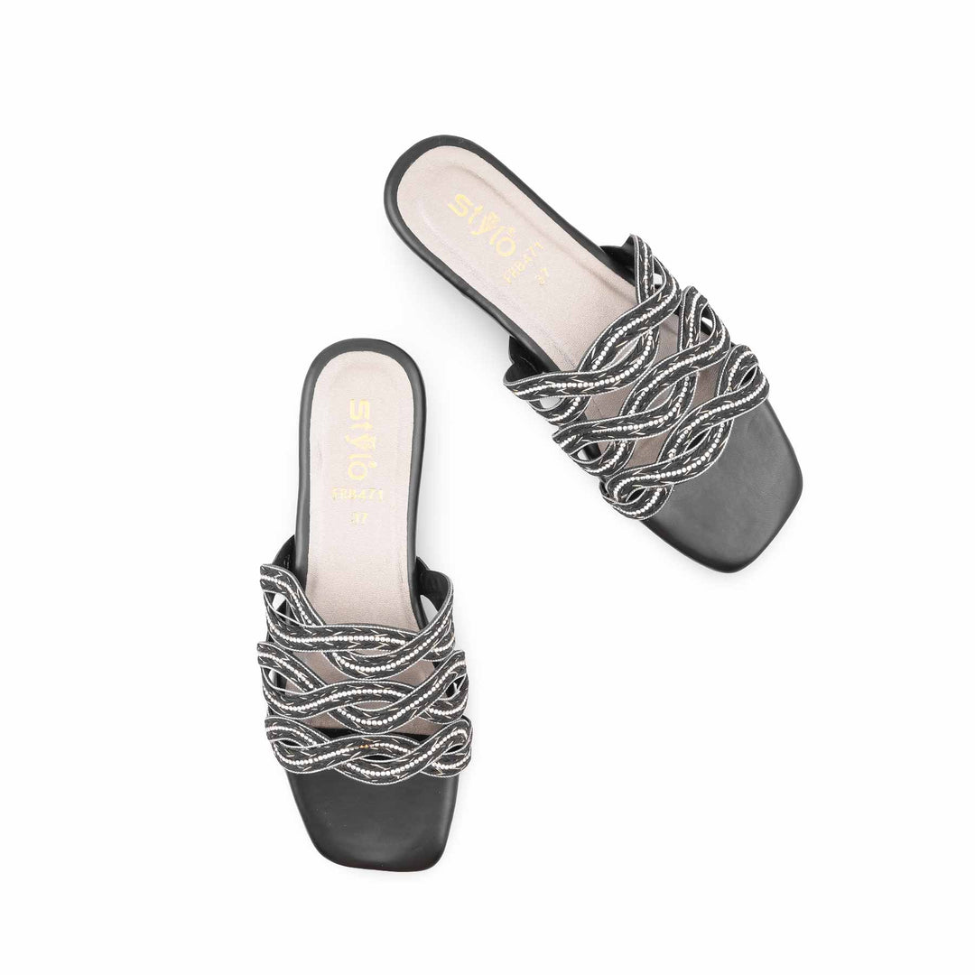 Black Formal Slipper For Women FR8471
