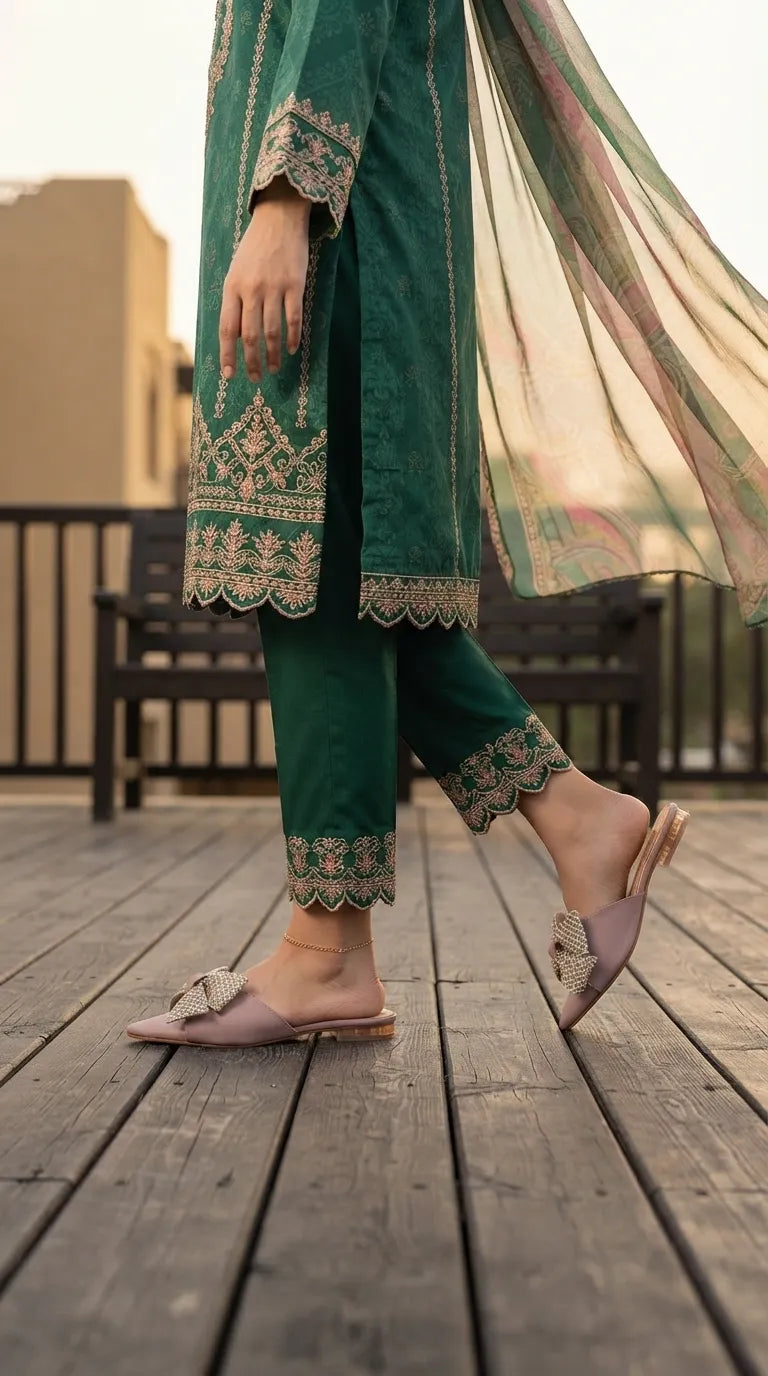 Pink Formal Slipper For Women FR8475