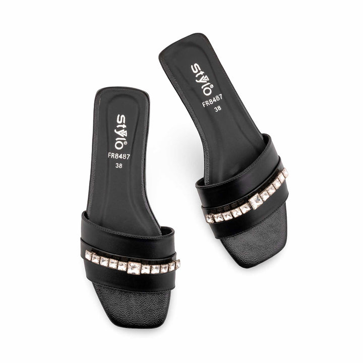 Black Formal Slipper For Women FR8487