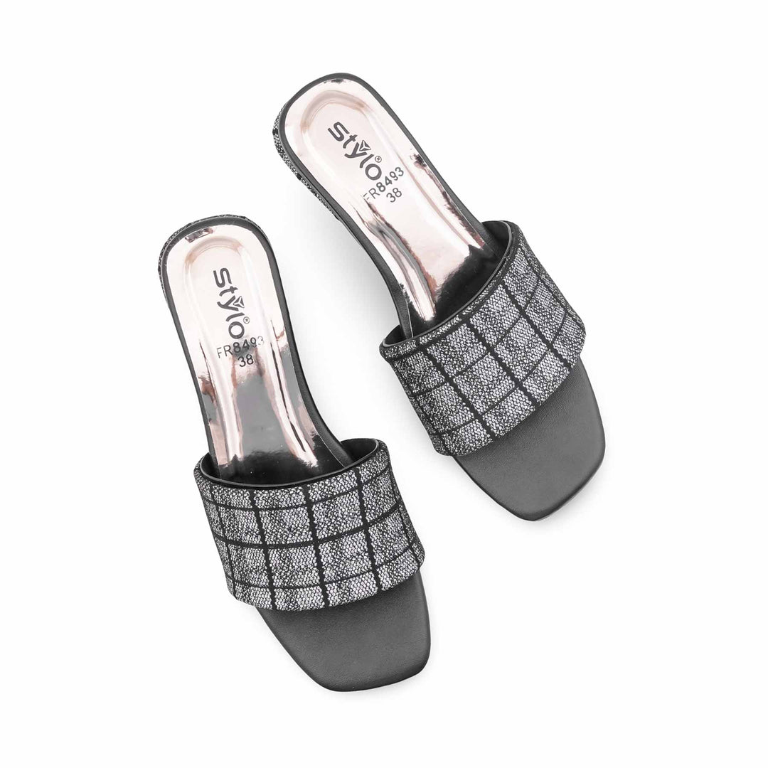Black Formal Slipper For Ladies FR8493