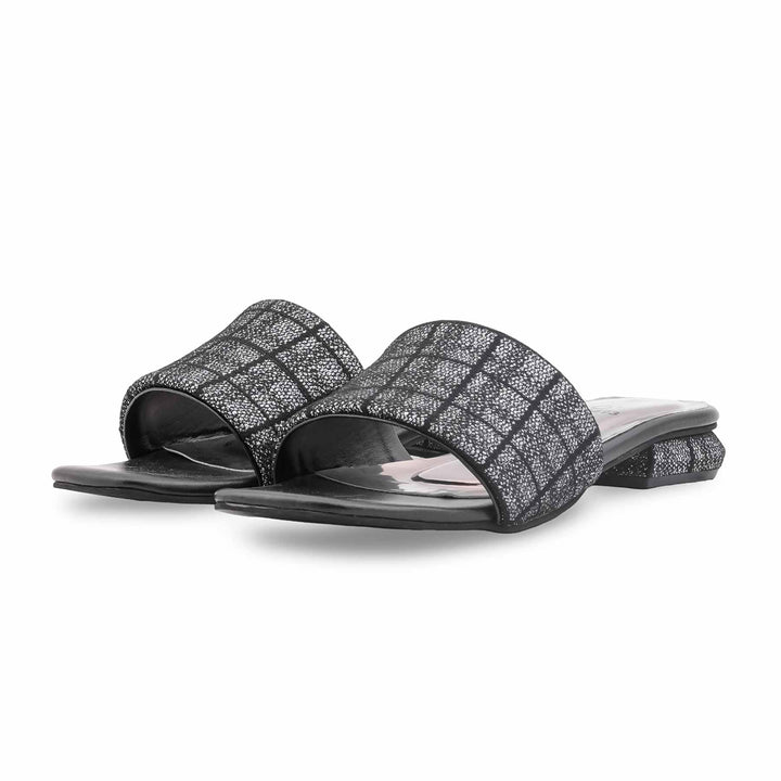 Black Formal Slipper For Ladies FR8493