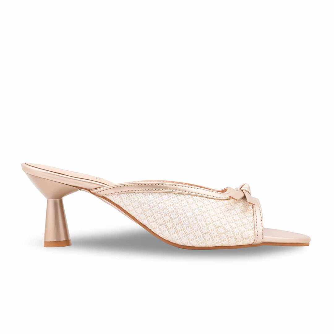 Golden Formal Slipper For Women FR8495