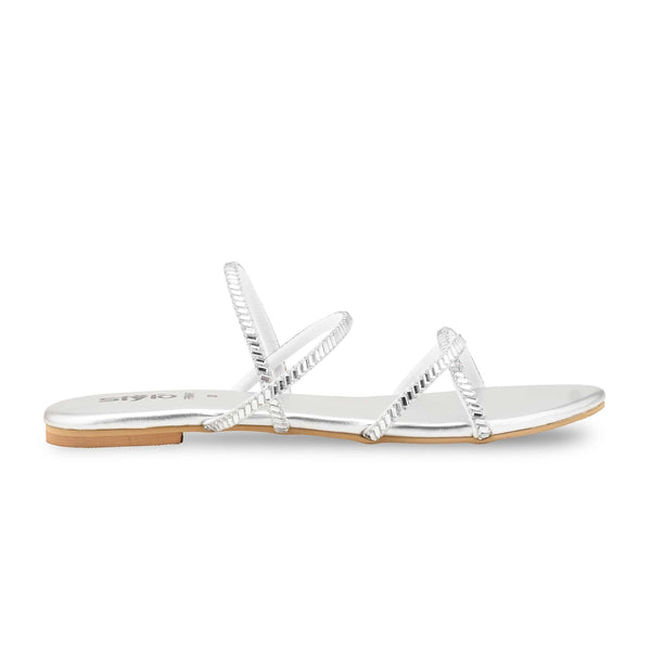 Silver Formal Women Slipper FR8496