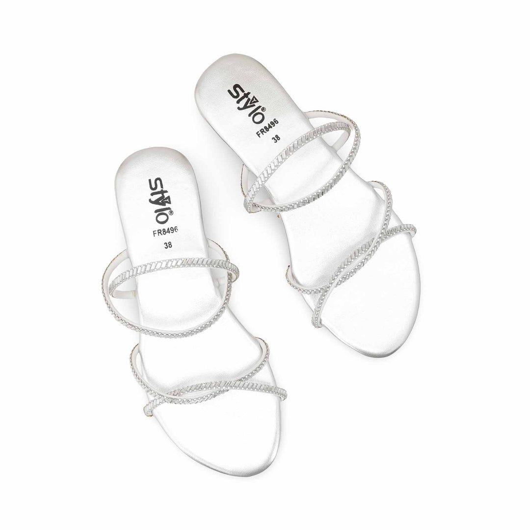 Silver Formal Women Slipper FR8496