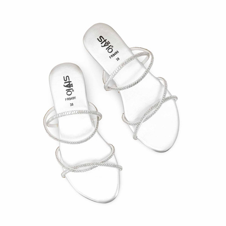 Silver Formal Women Slipper FR8496