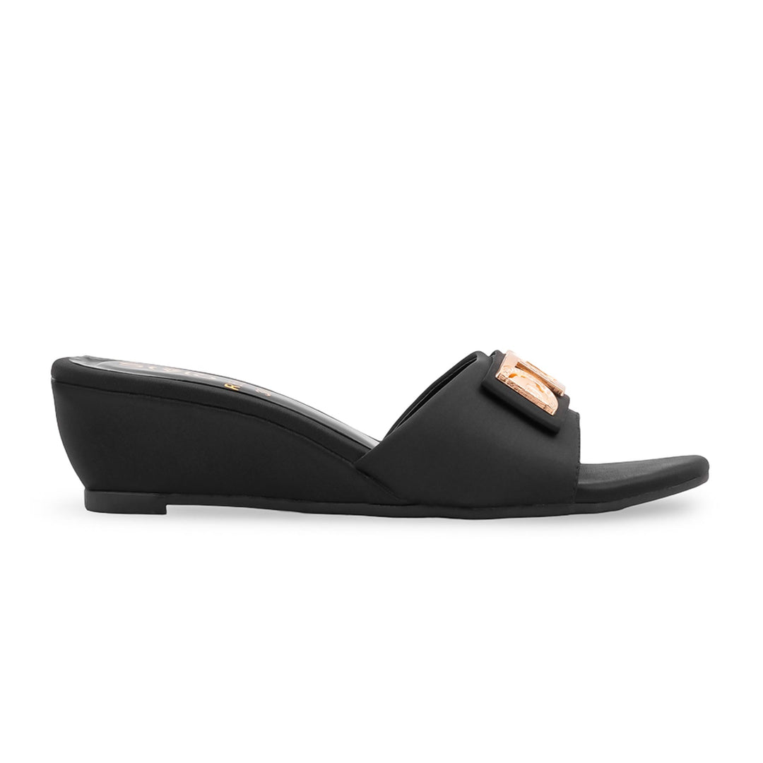 Black Formal Slipper For Ladies FR8504