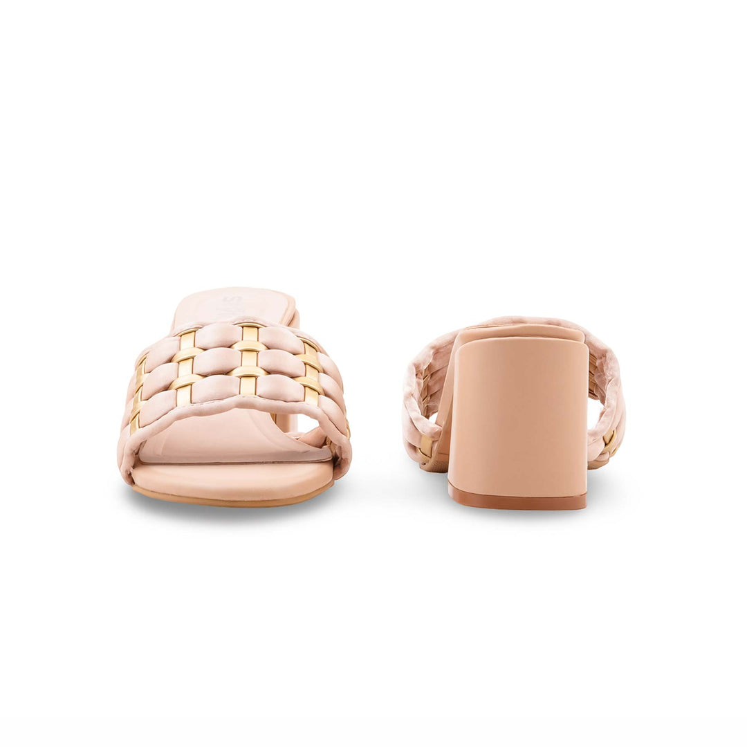 Peach Formal Slipper For Women FR8509