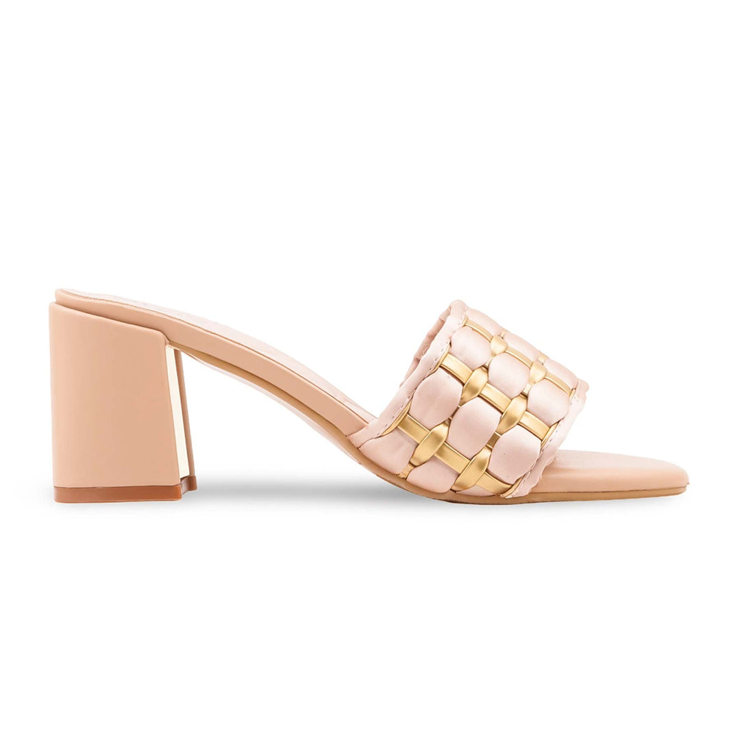 Peach Formal Slipper For Women FR8509