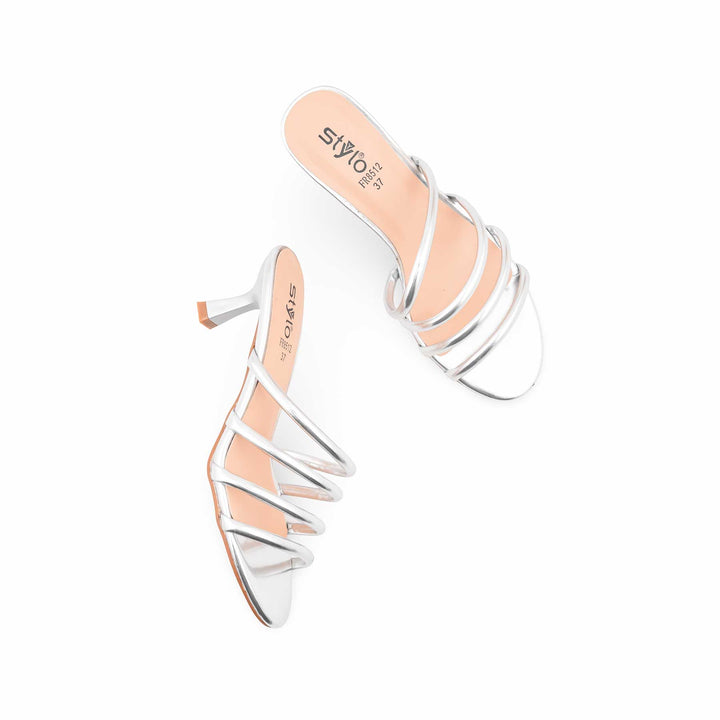Silver Formal Slipper For Women FR8512
