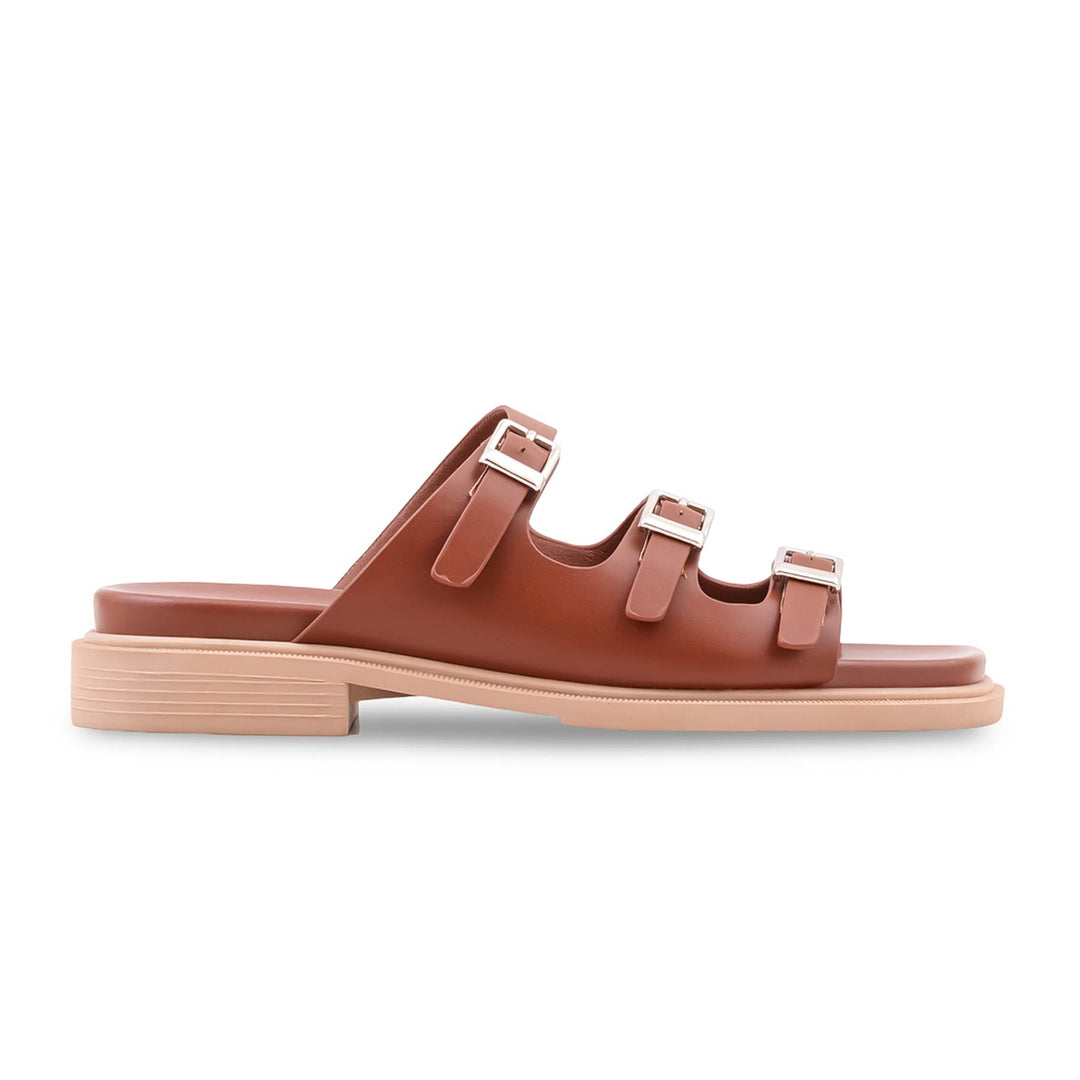 Brown Formal Slipper For Women FR8513