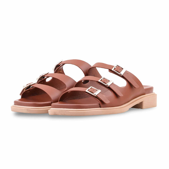 Brown Formal Slipper For Women FR8513