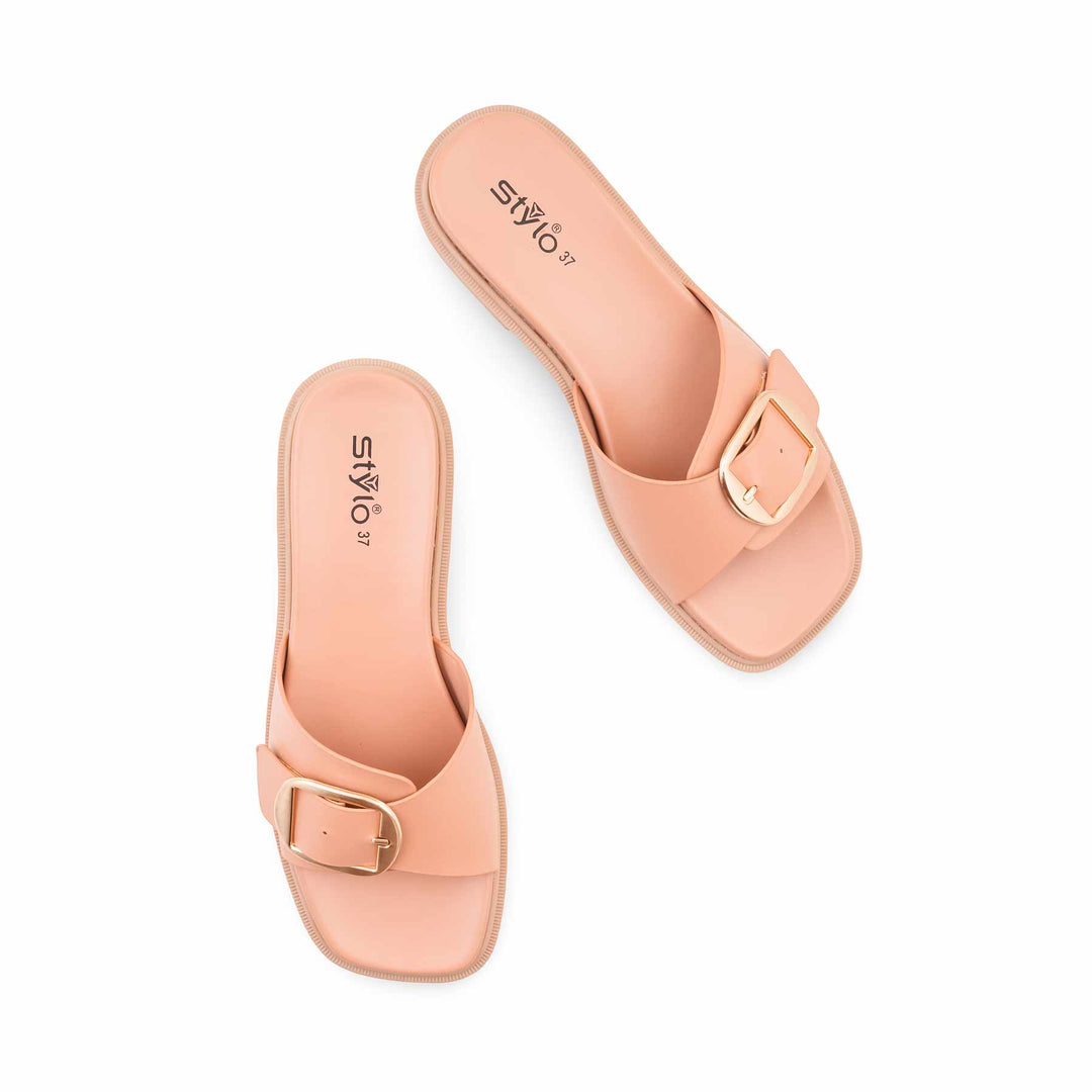 Peach Formal Slipper For Women FR8515