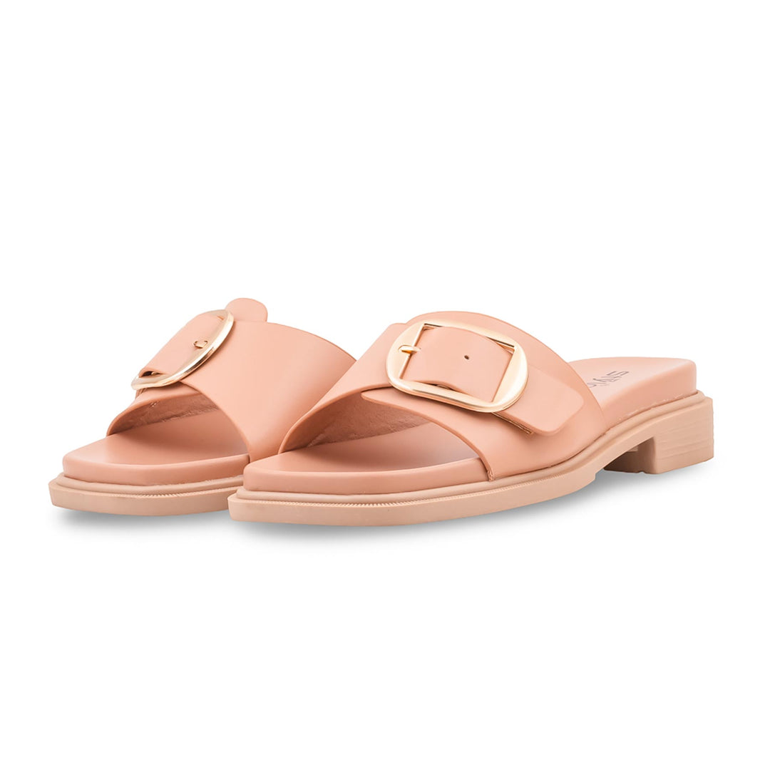 Peach Formal Slipper For Women FR8515