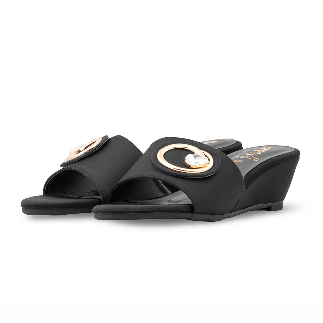 Black Formal Slipper For Women FR8520