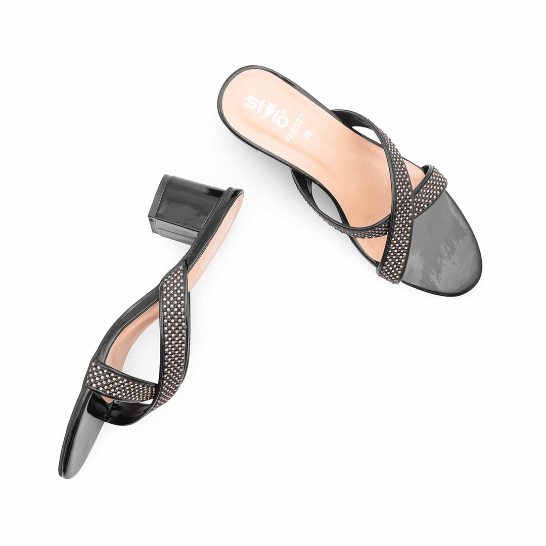 Black Formal Slipper FR8523
