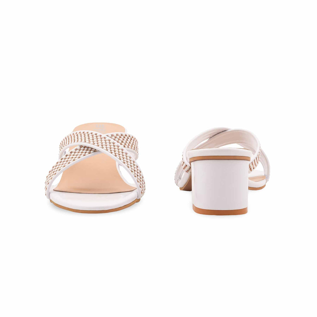 White Formal Slipper For Ladies FR8523