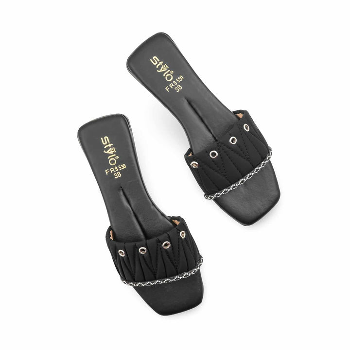 Black Formal Slipper For Women FR8530