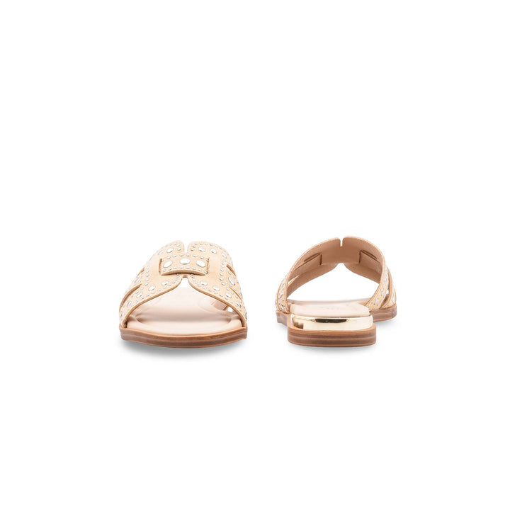 Beige Formal Slipper For Women FR8537