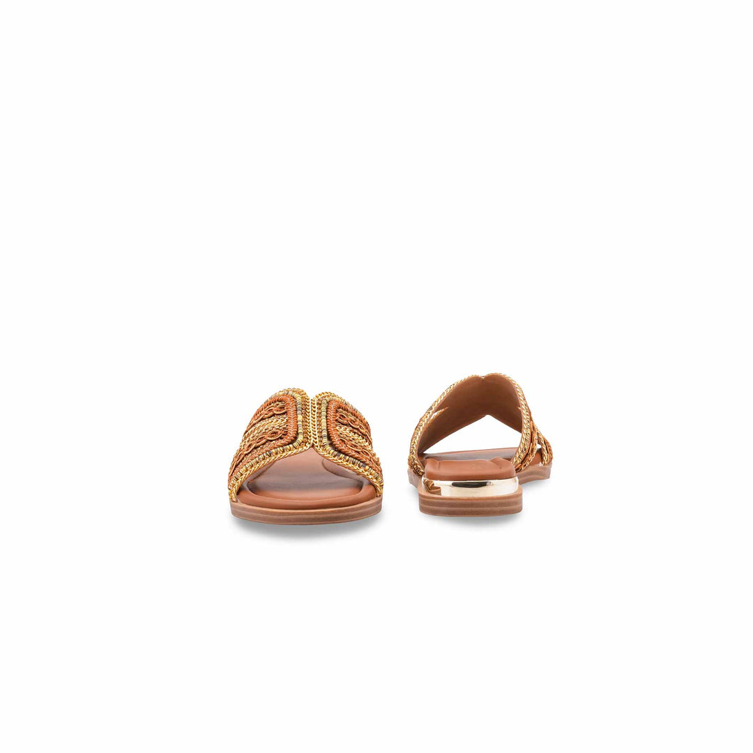 Brown Formal Slipper For Women FR8538