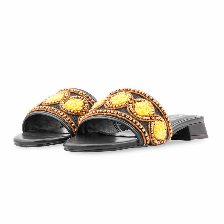 Yellow Formal Slipper For Women FR8543
