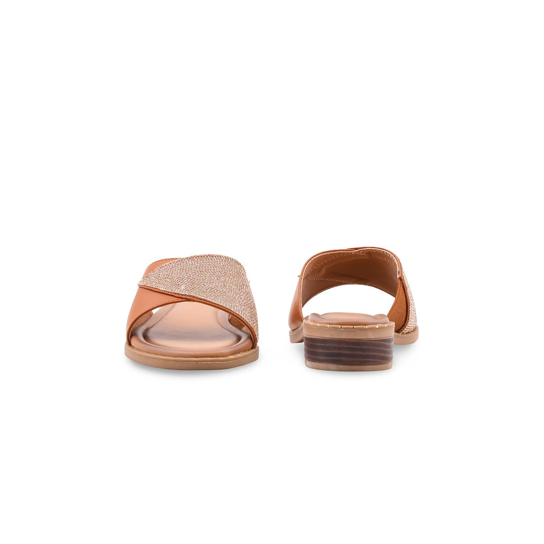 Mustard Formal Slipper For Women FR8551