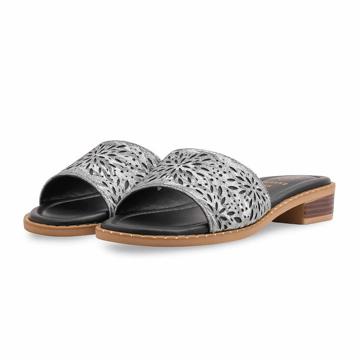 Grey Formal Slipper For Women FR8552