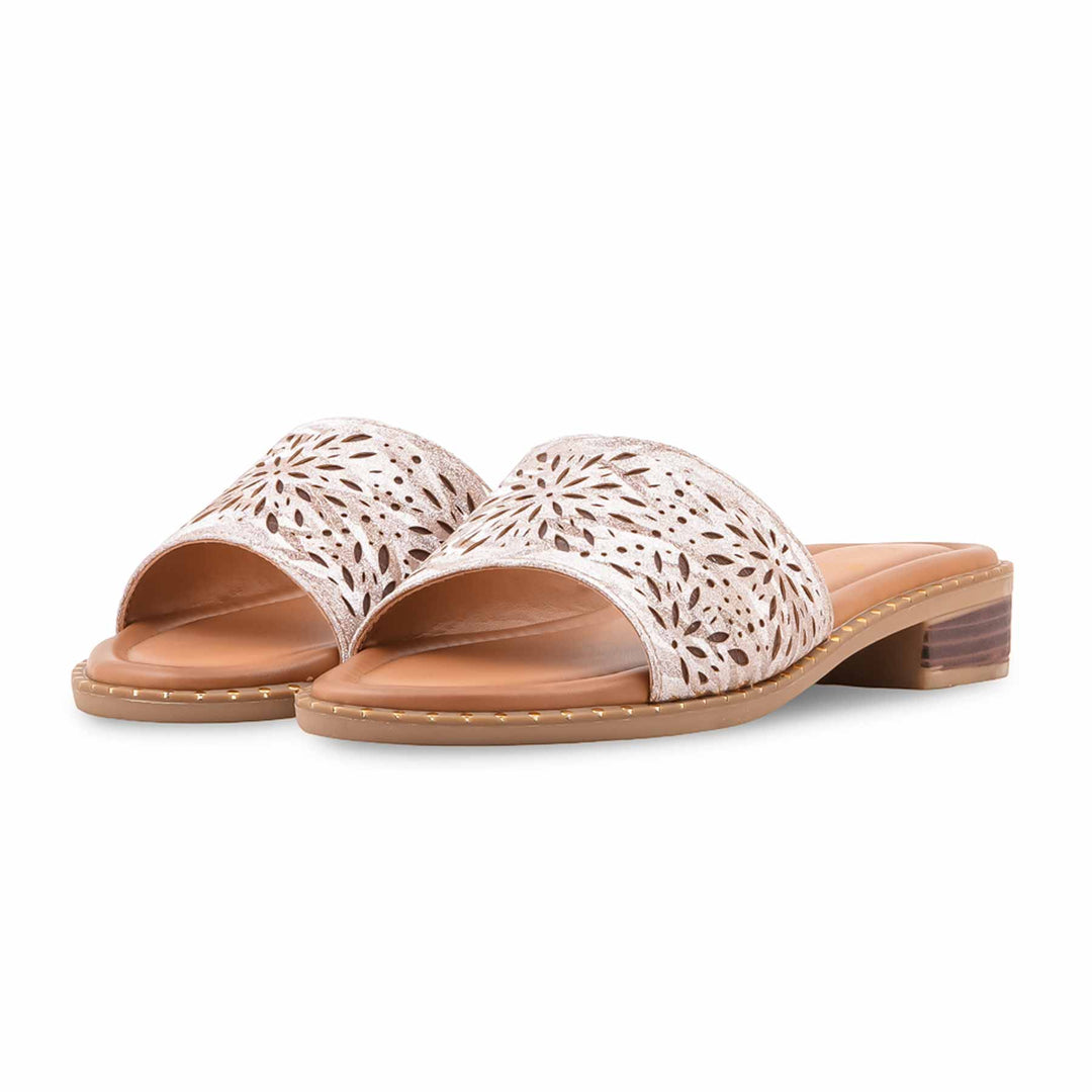 Golden Formal Slipper For Women FR8552