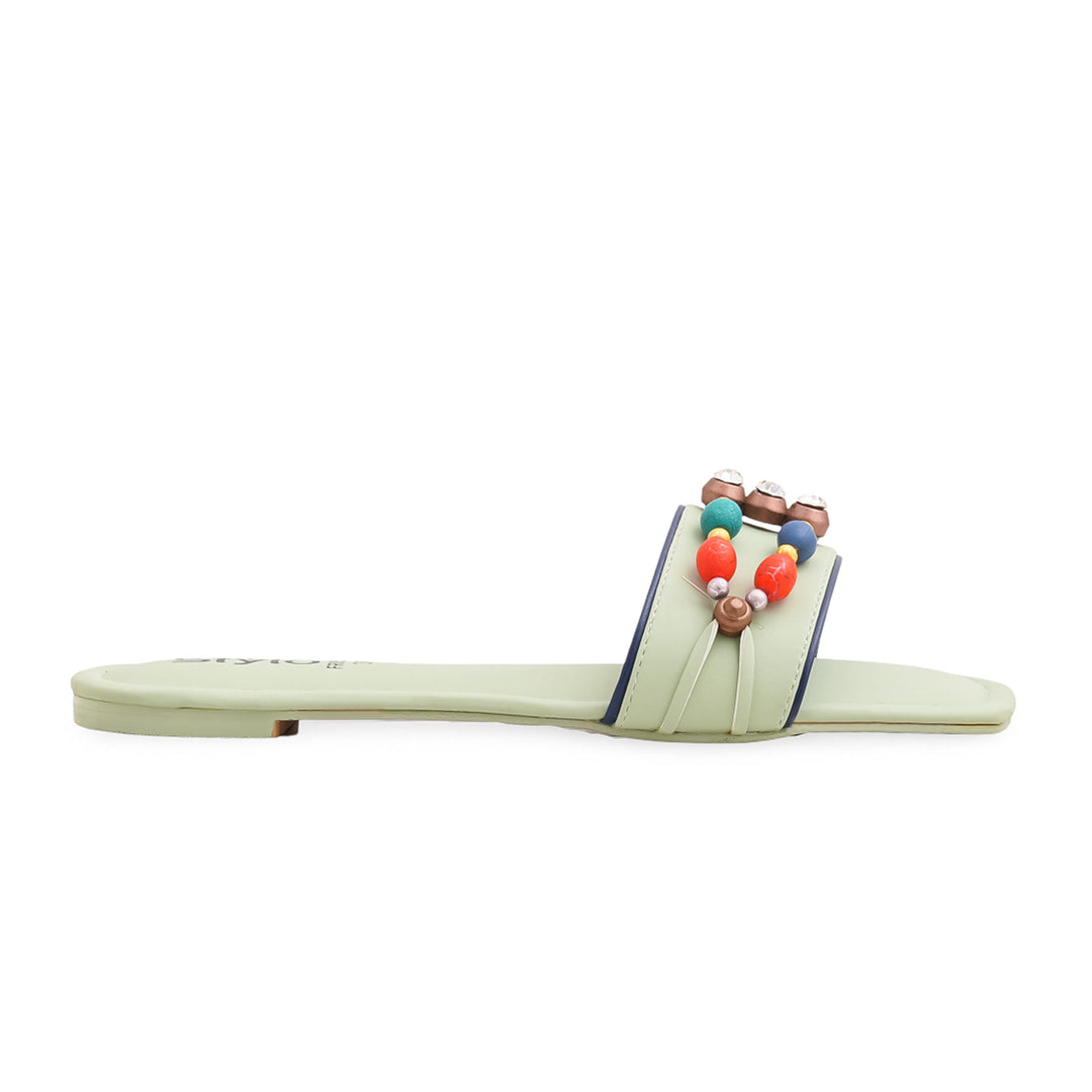 Green Formal Slipper For Women FR8554