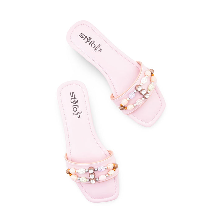 Pink Formal Slipper For Women FR8554