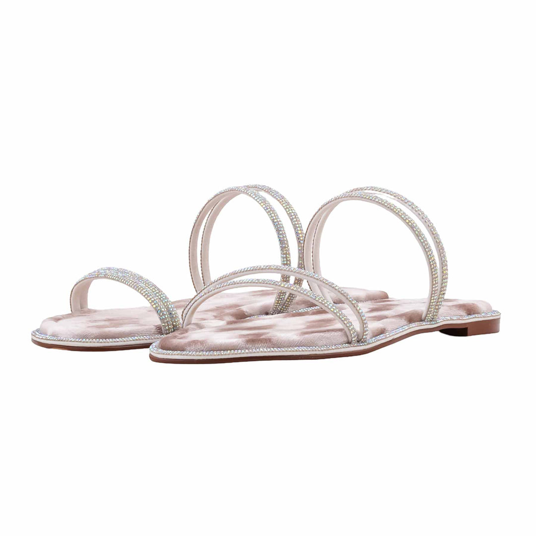 Beige Formal Slipper For Women FR8555