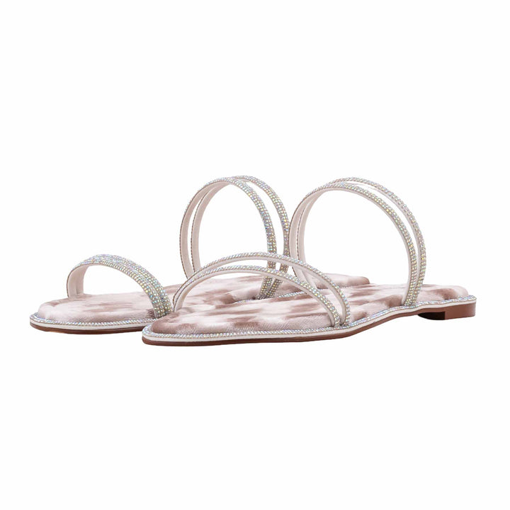 Beige Formal Slipper For Women FR8555