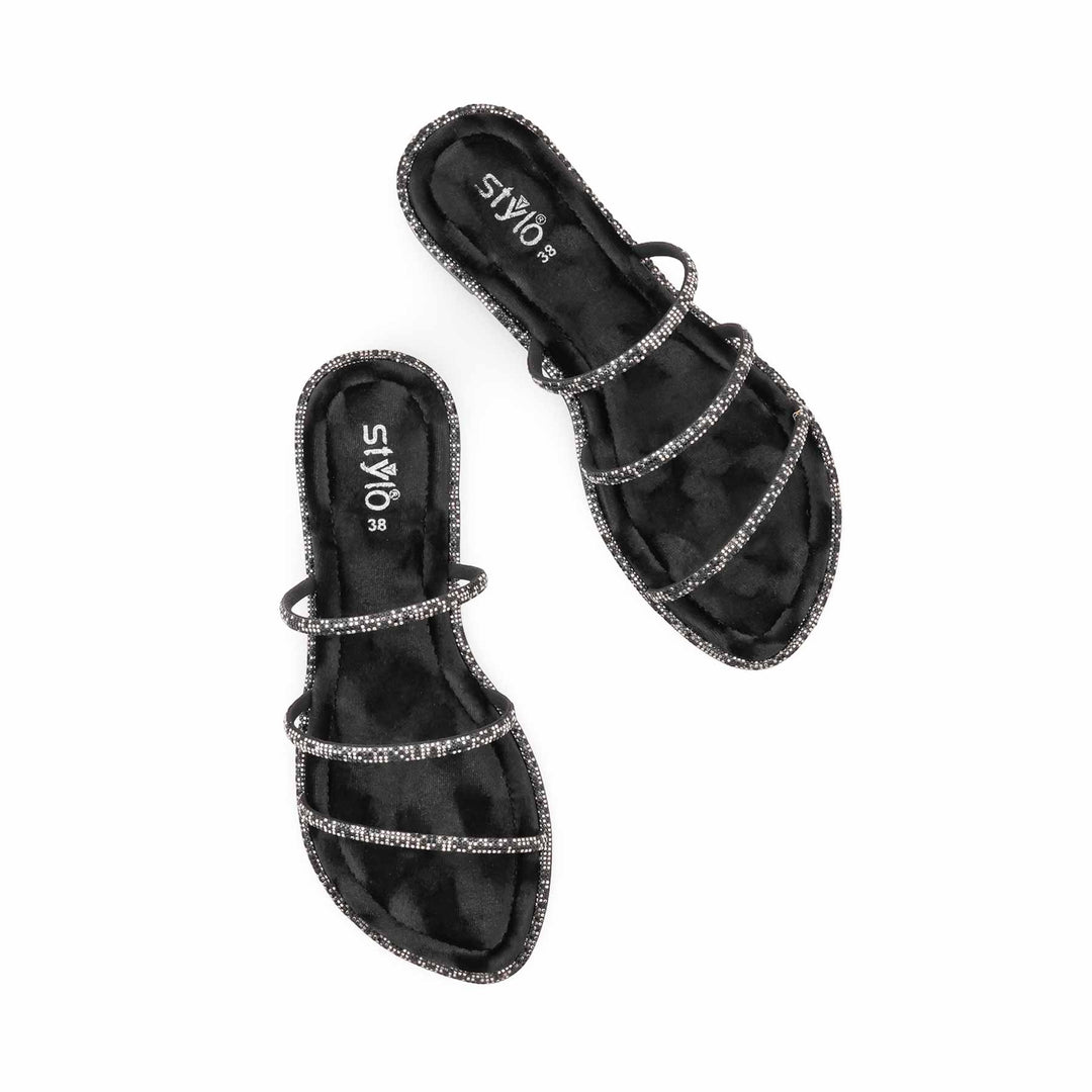 Black Formal Slipper For Women FR8557