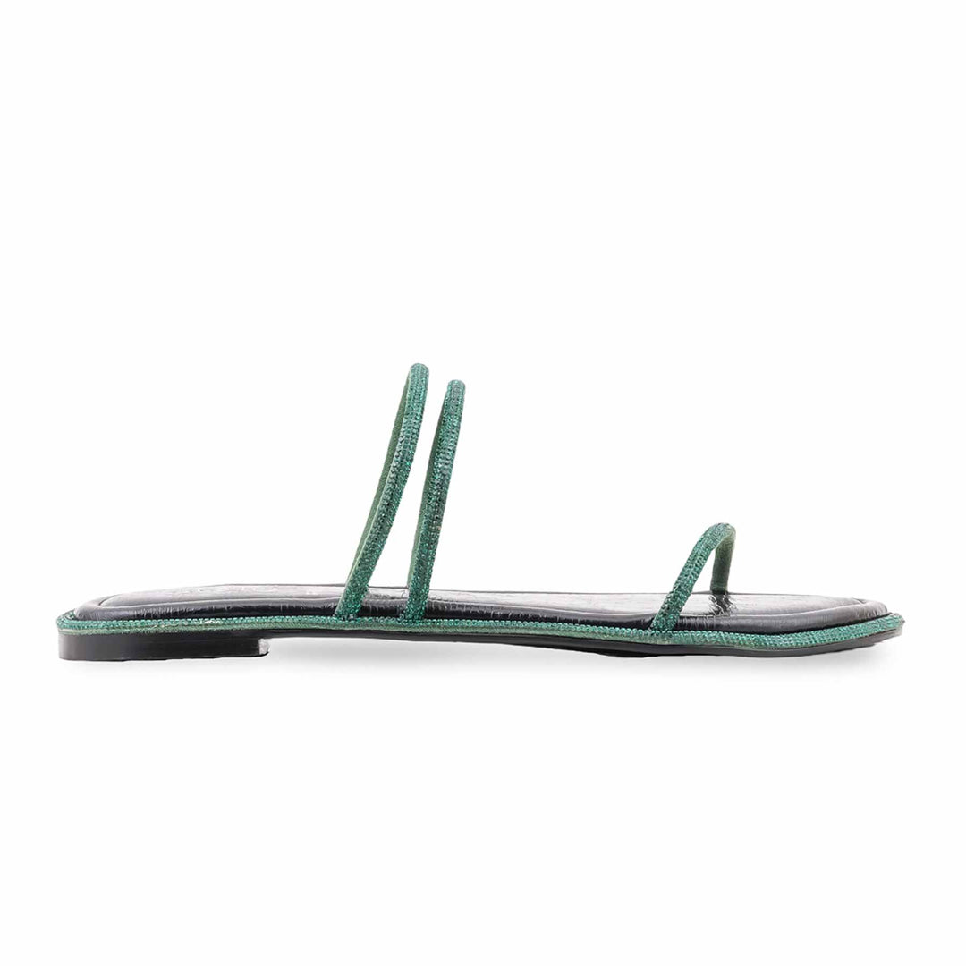 Green Formal Slipper For Women FR8560